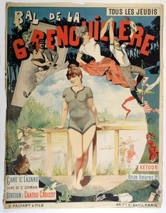 Cartaz publicitário &39;Bal de la Grenouillere&39;